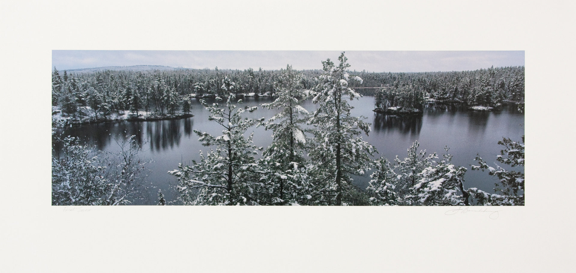 First Snow Lithograph